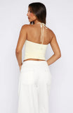 Timing Is Right Halter Top Lemon