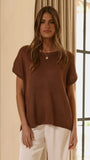 Sophia Top Chocolate