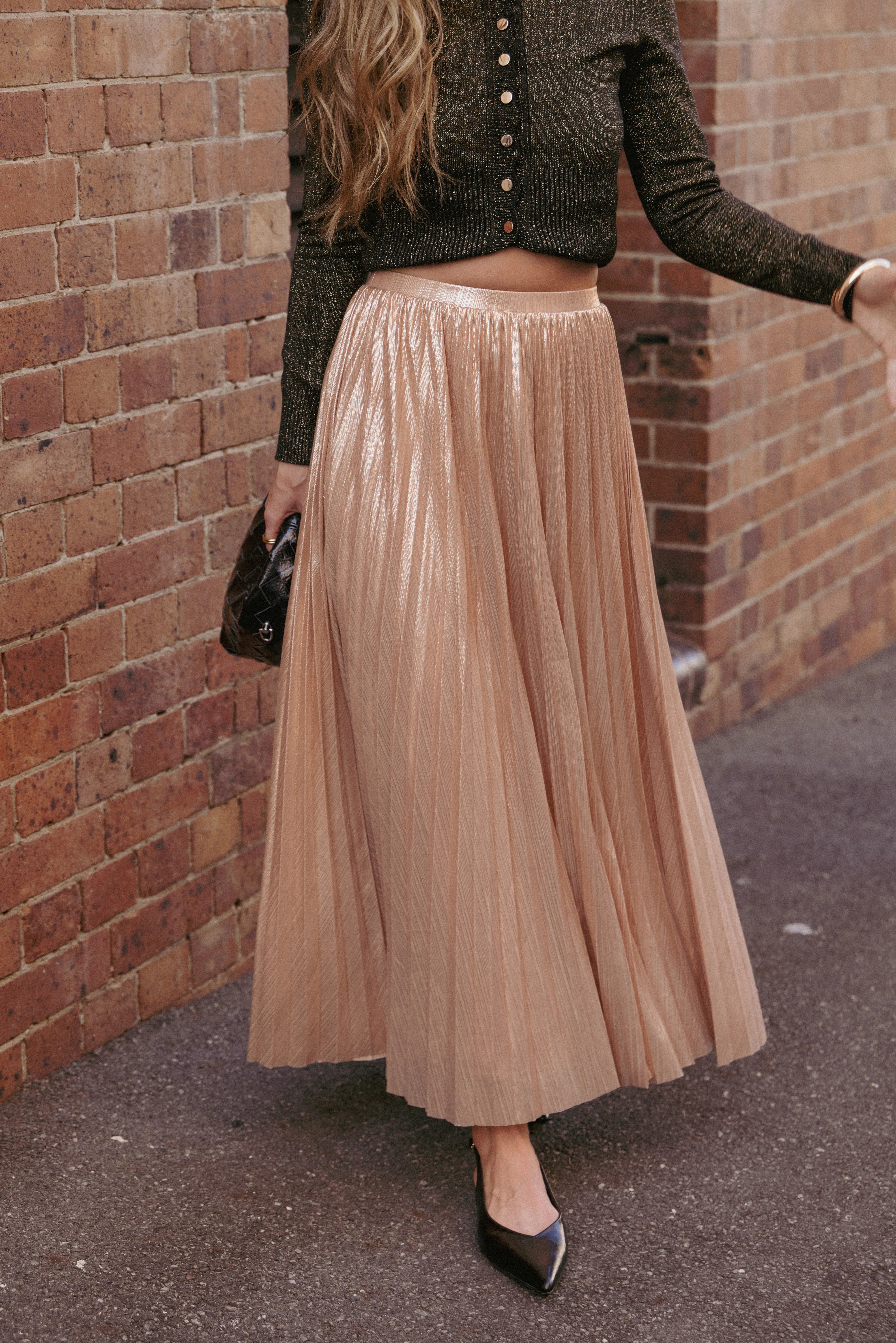 Bethy Maxi Skirt Gold