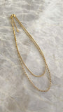 Sarah Twist Necklace Set Gold