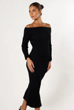 Charlotte Knitted Set Black