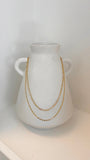 Fine Layered 18K Gold Plated Necklace Gold
