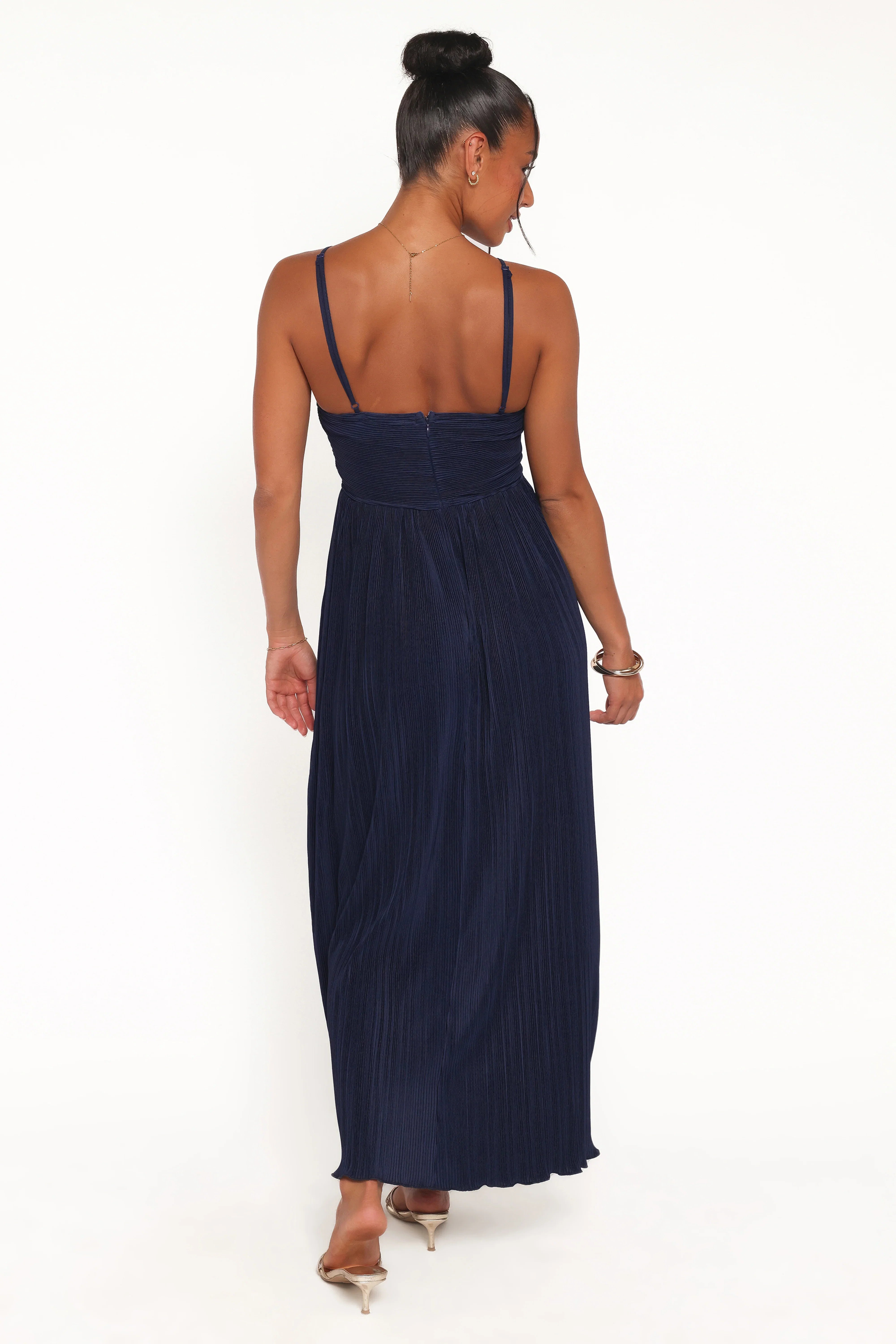 Polly Halterneck Maxi Dress Navy