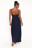 Polly Halterneck Maxi Dress Navy