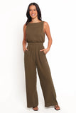 Brenna Cotton Jumpsuit Olive