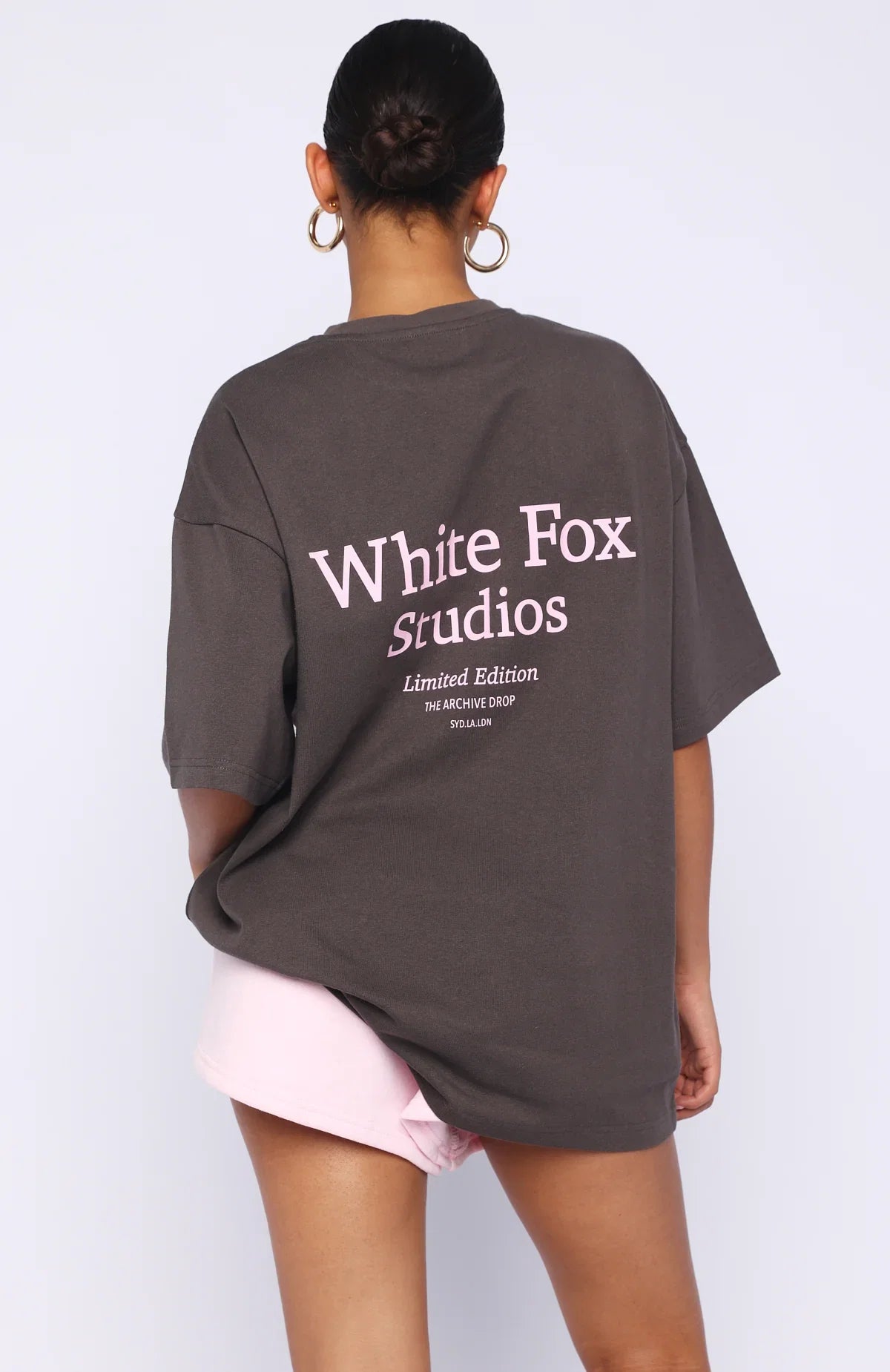 Midnight Chill Oversized Tee Charcoal