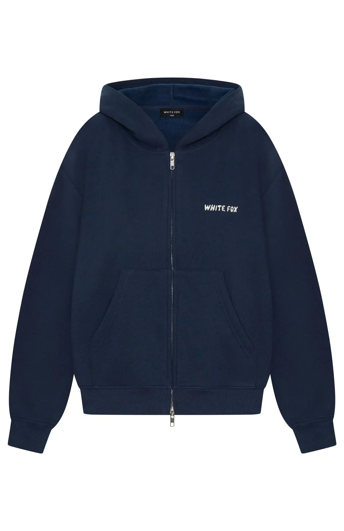 Test Drive Boxy Zip Front Hoodie Dark Navy