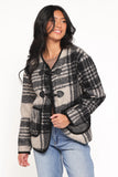 Austin Plaid Jacket Black