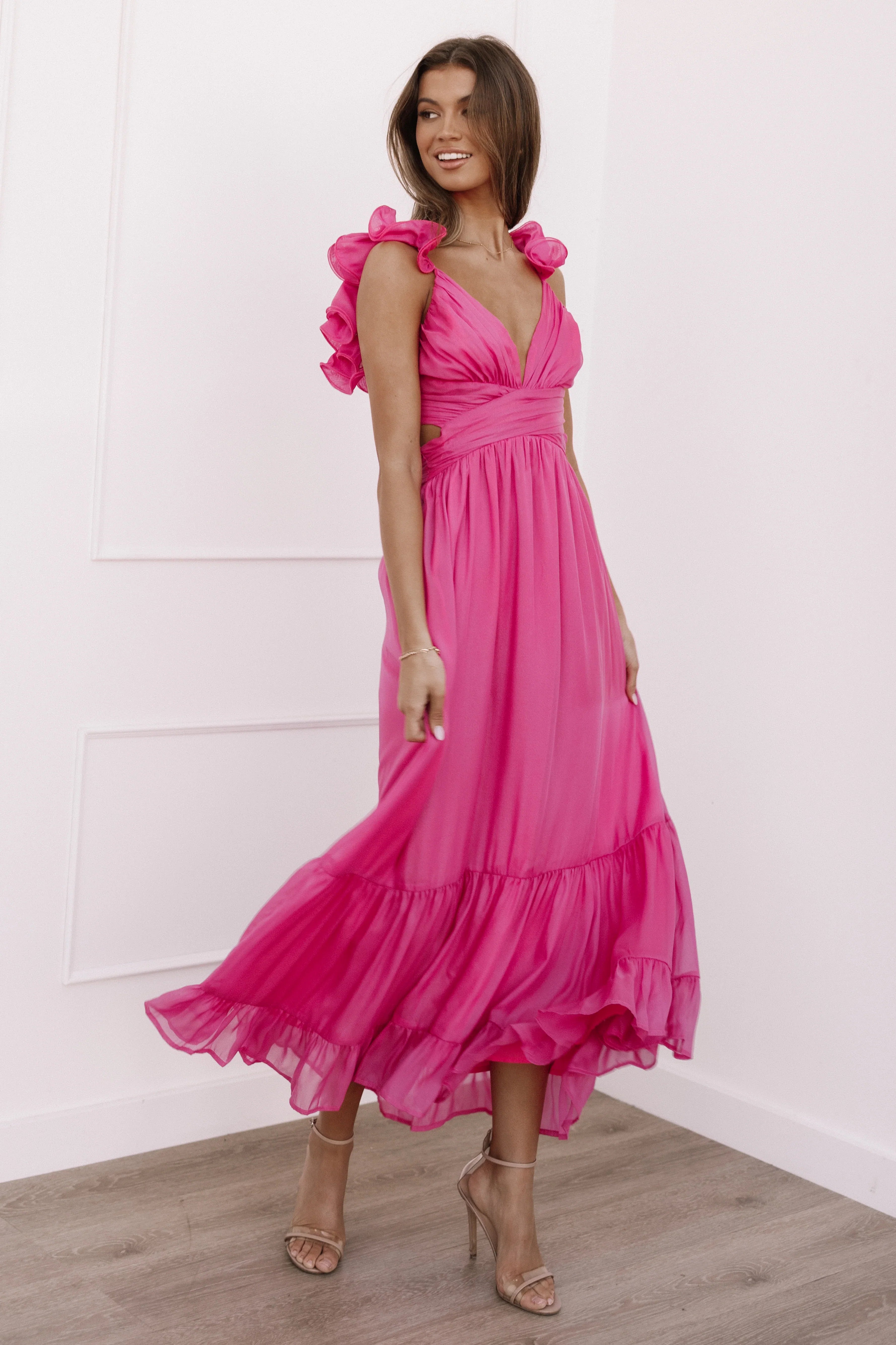 Bonito Midi Dress Berry