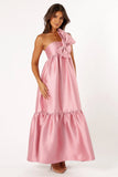 Betina Bow Front Maxi Dress Dusty Rose