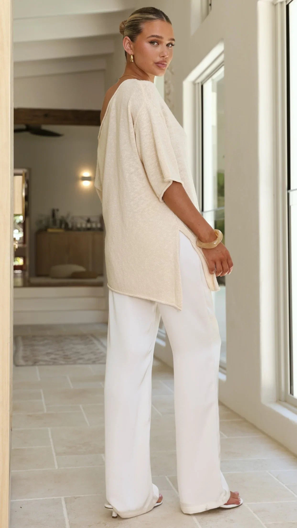 Keisha Off The Shoulder Top Natural