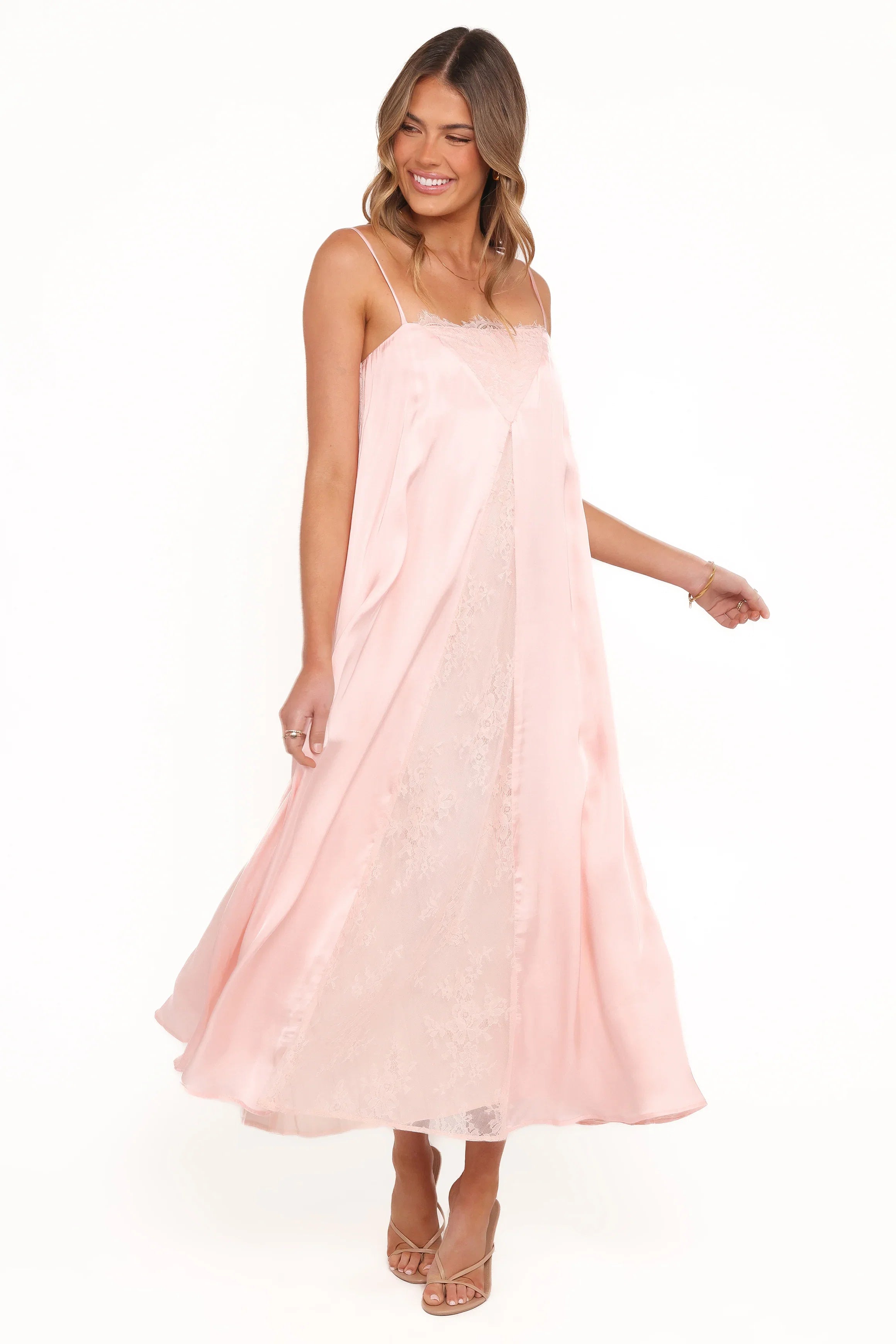 Halsey Midi Dress Pink