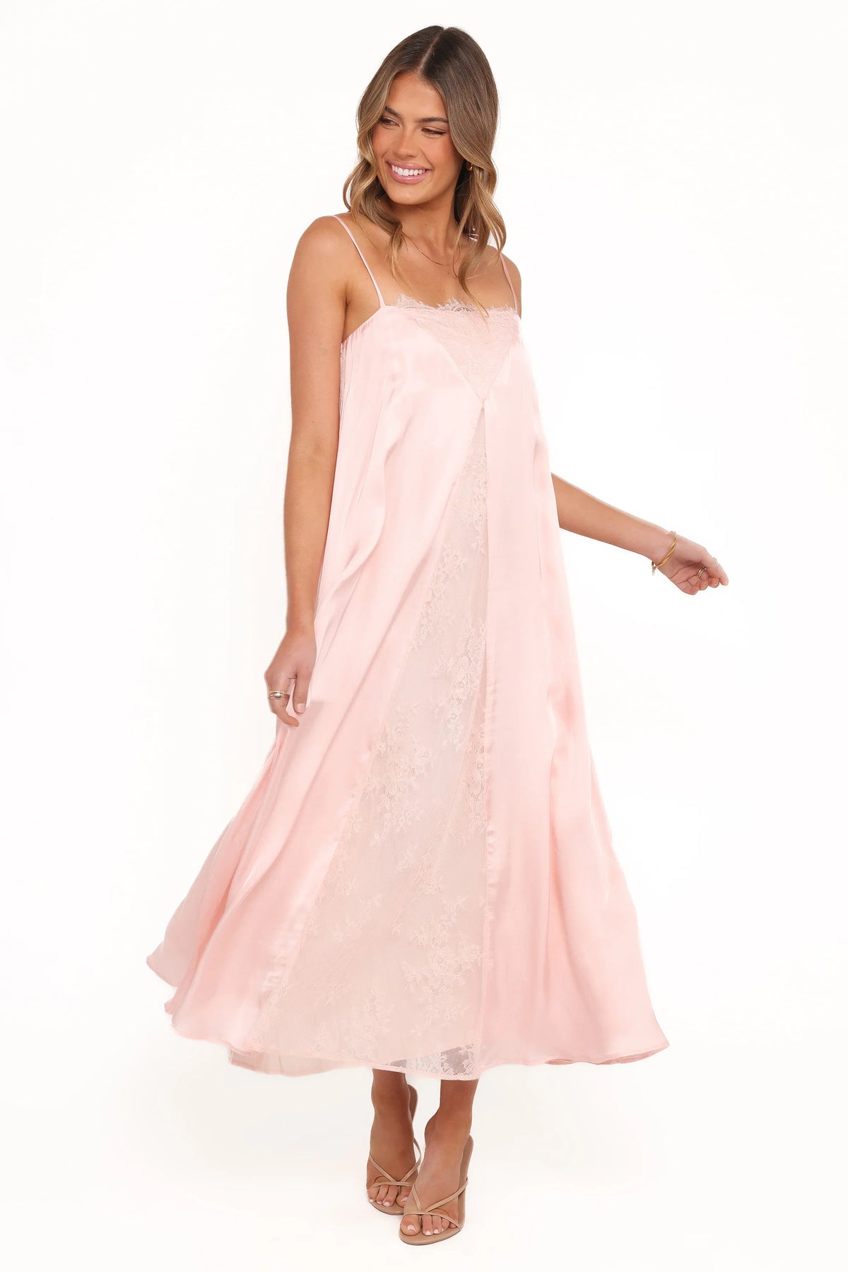 Halsey Midi Dress Pink