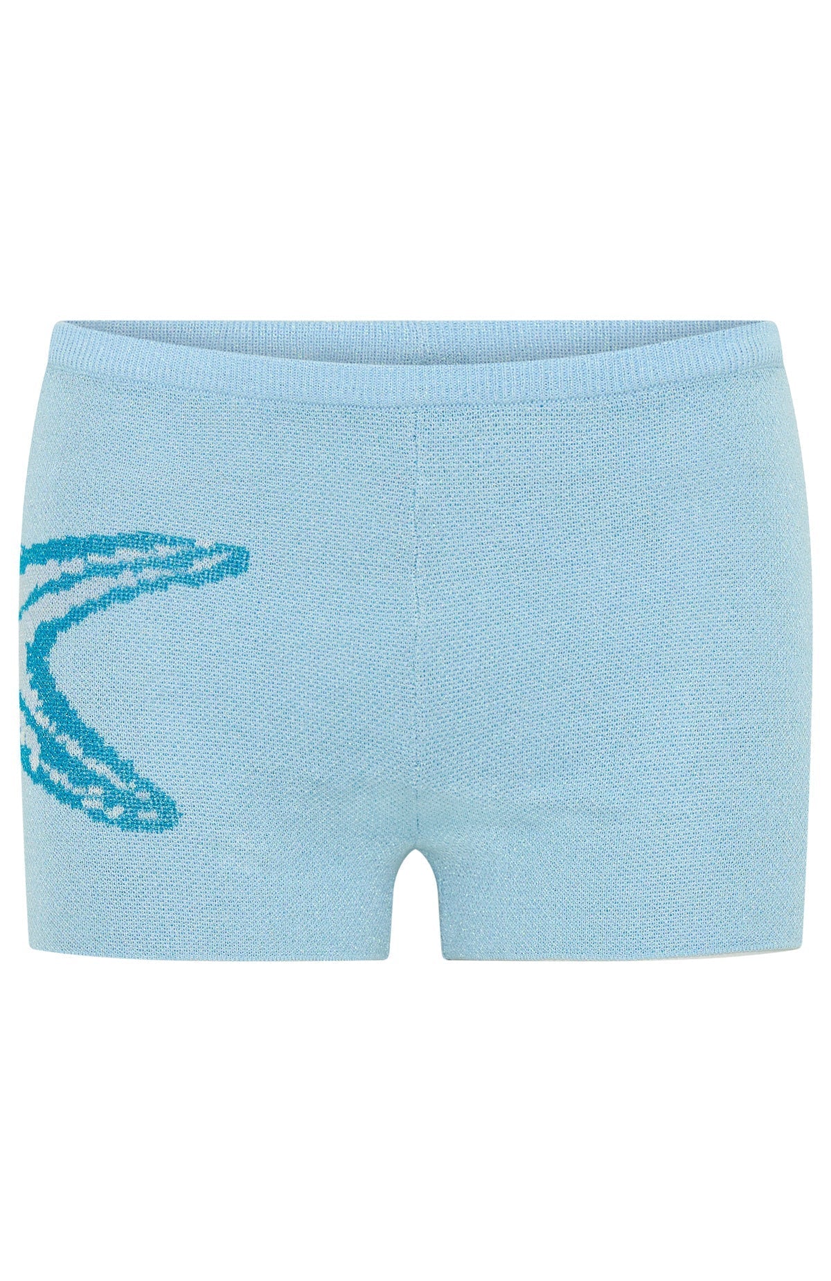 Shes A Star Knit Shorts Azure