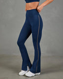 Busy Babe Split Hem Flared Leggings