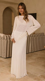 Bayley Knit Top and Skirt Set Cream