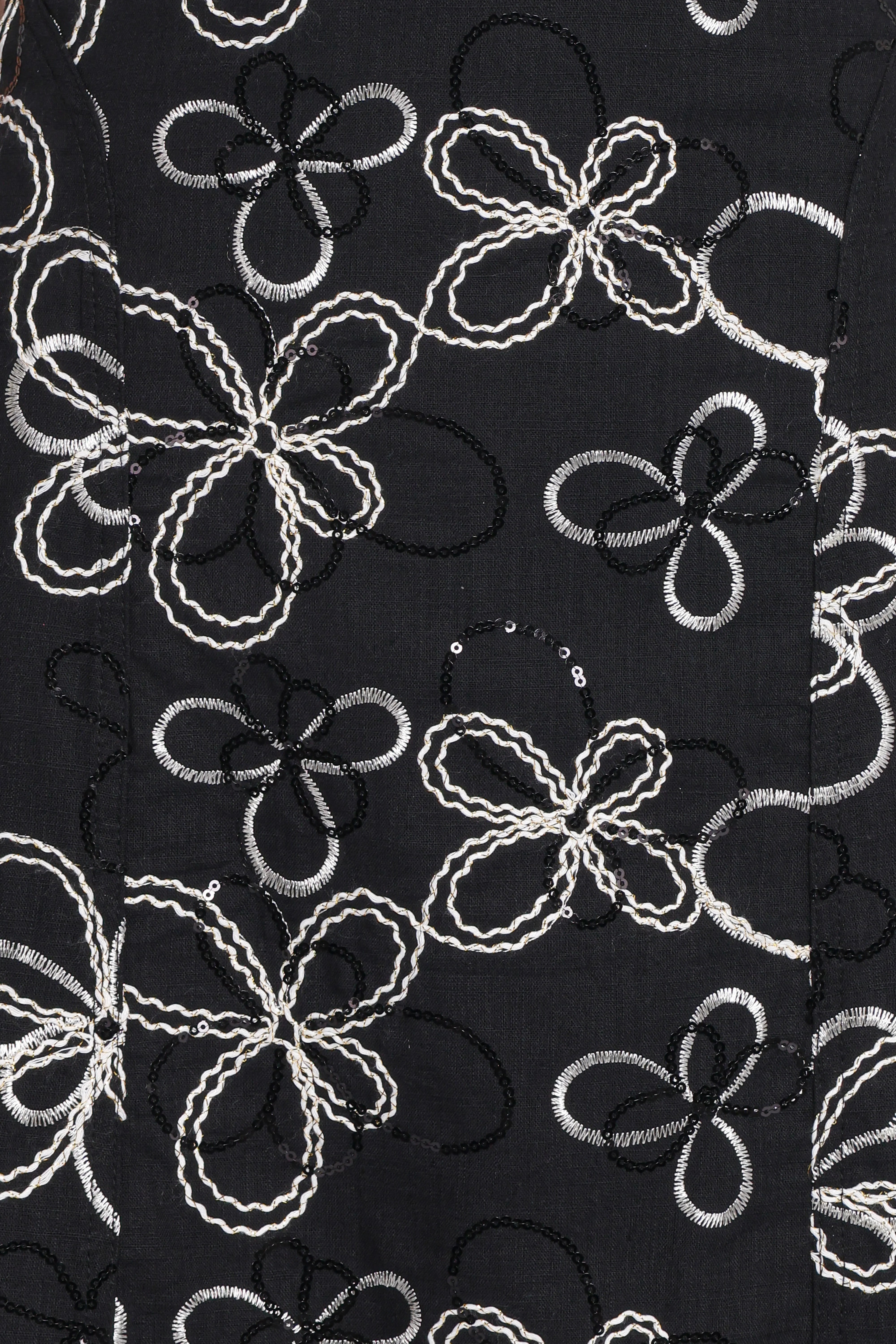 Loven Midi Dress Black White