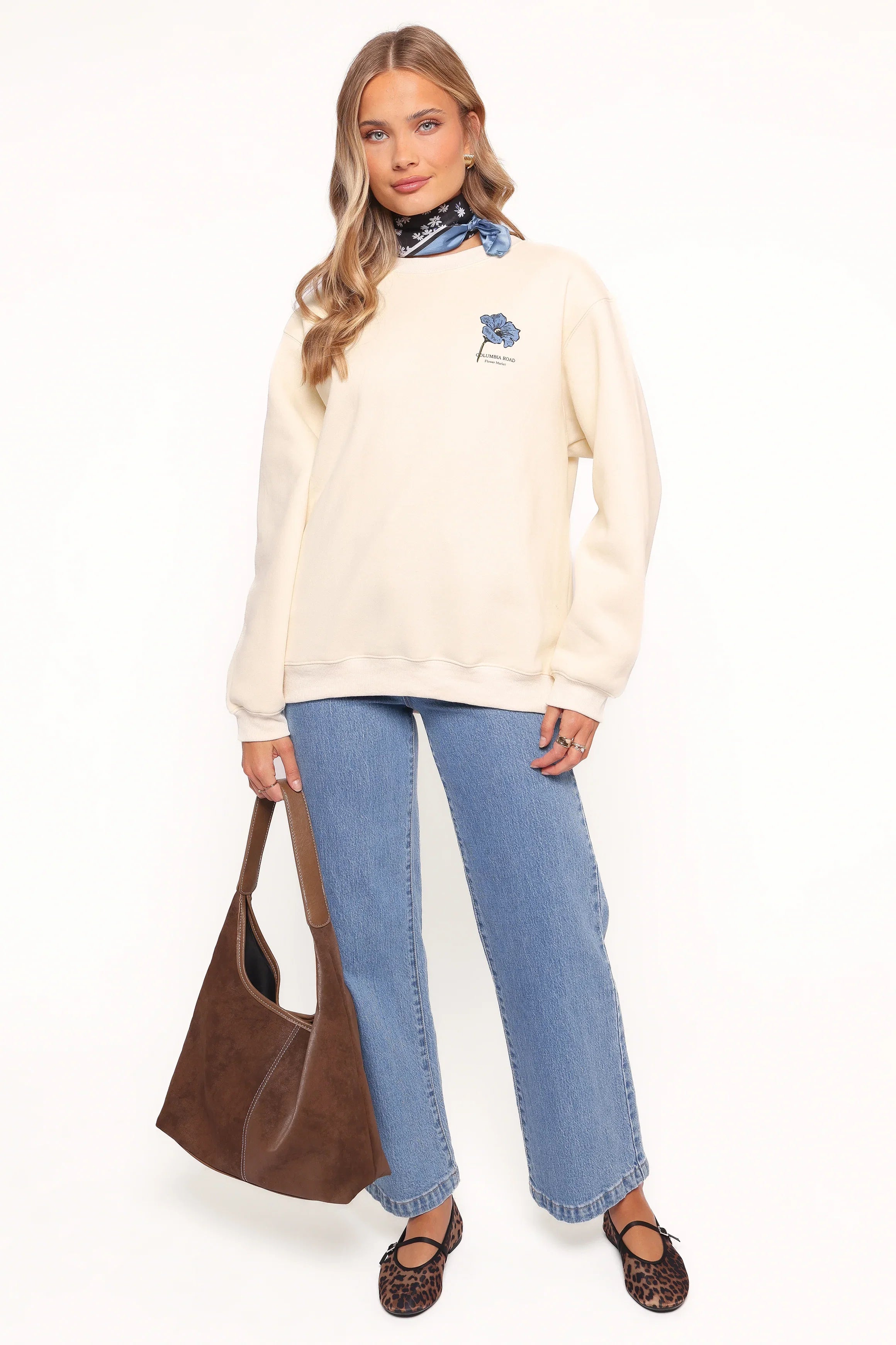 Flower Market Sweatshirt Cream