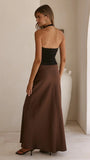 Kylie Halter Neck Top Black