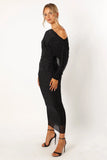 Loeve Long Sleeve Midi Dress Black