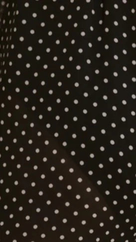 Reda Semi Sheer Pants Black White Spot