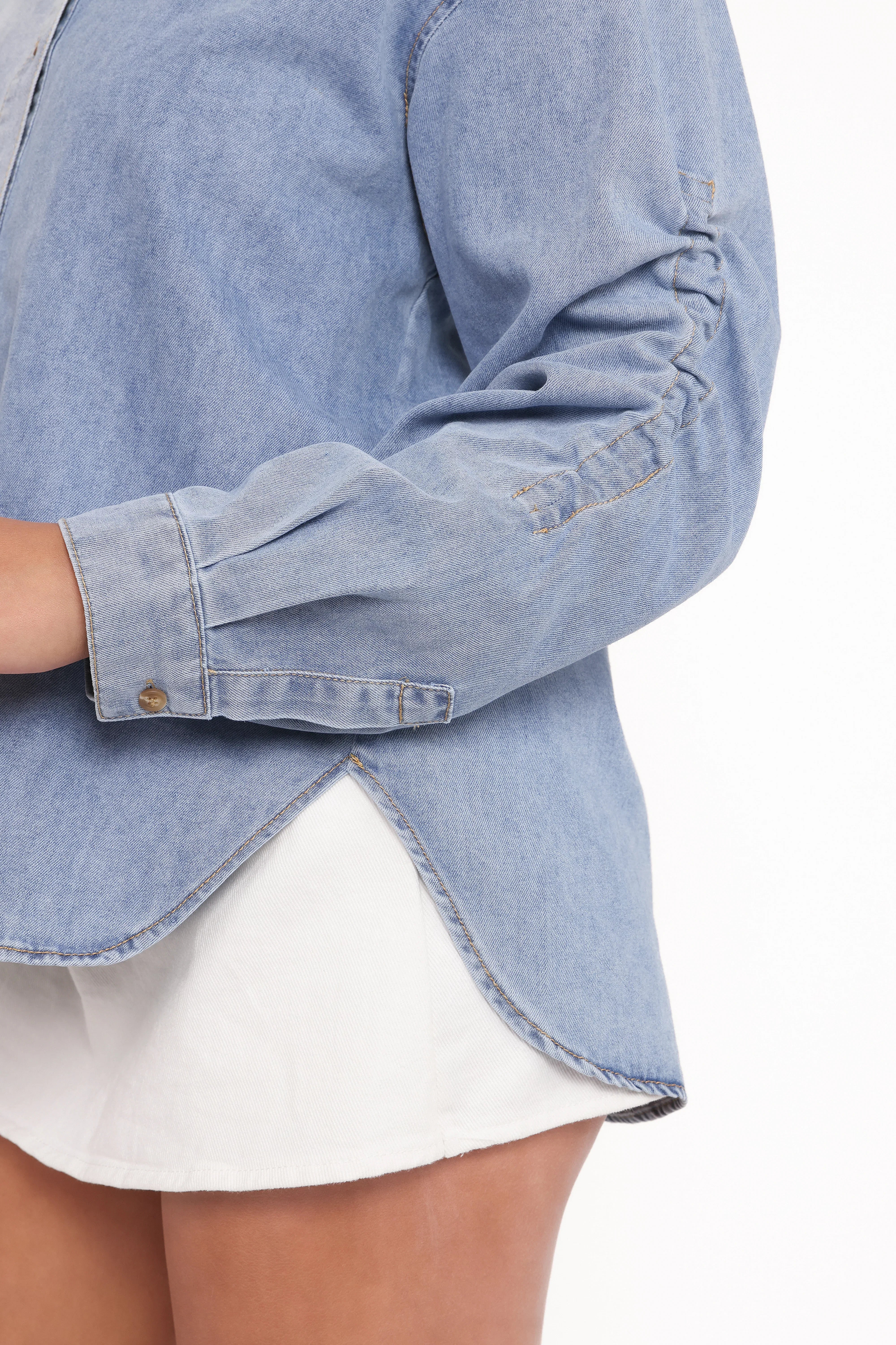 Antonella Denim Shirt Denim Blue
