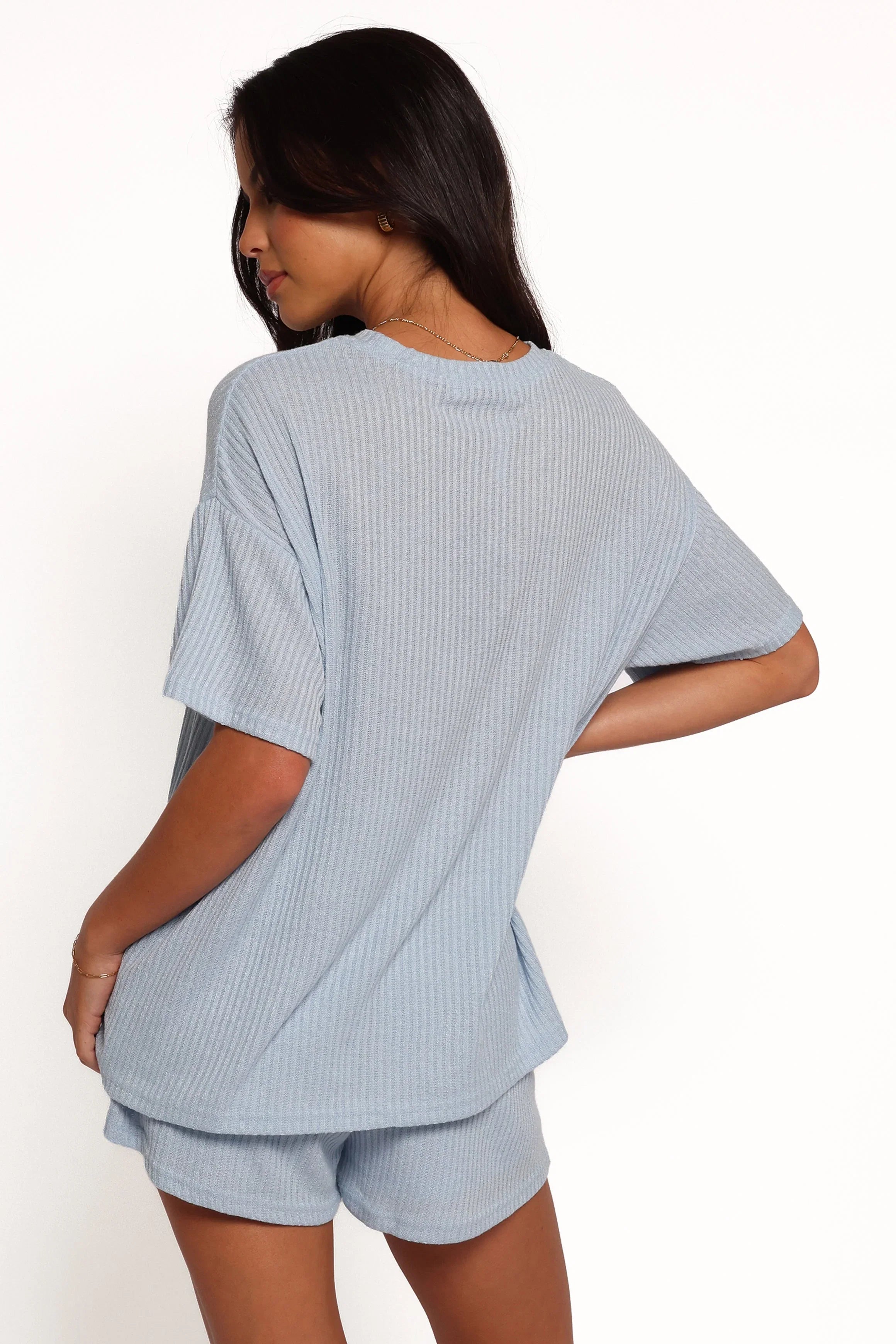 Granger Knit Short Set Blue