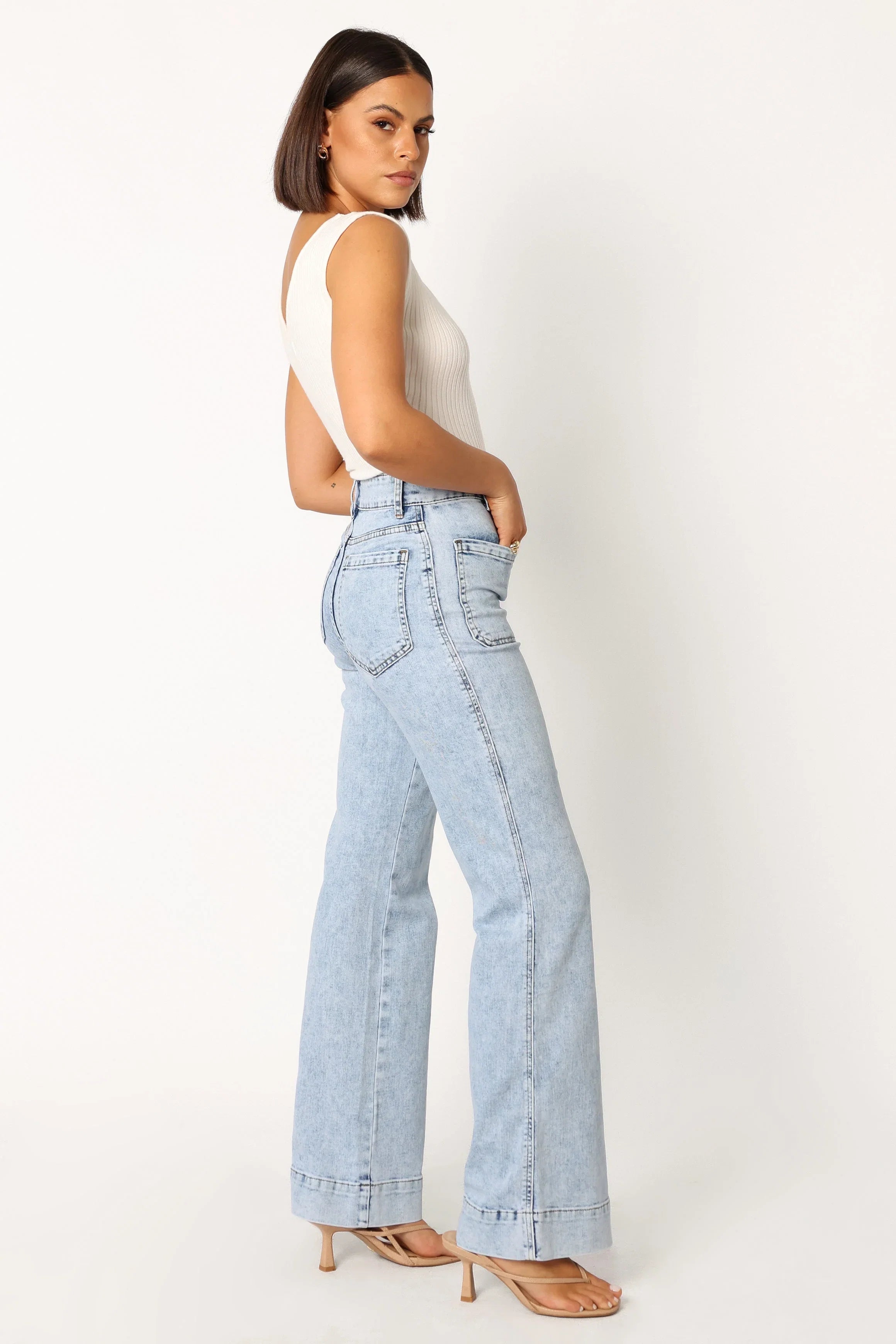 Nico Wide Leg Jean Blue