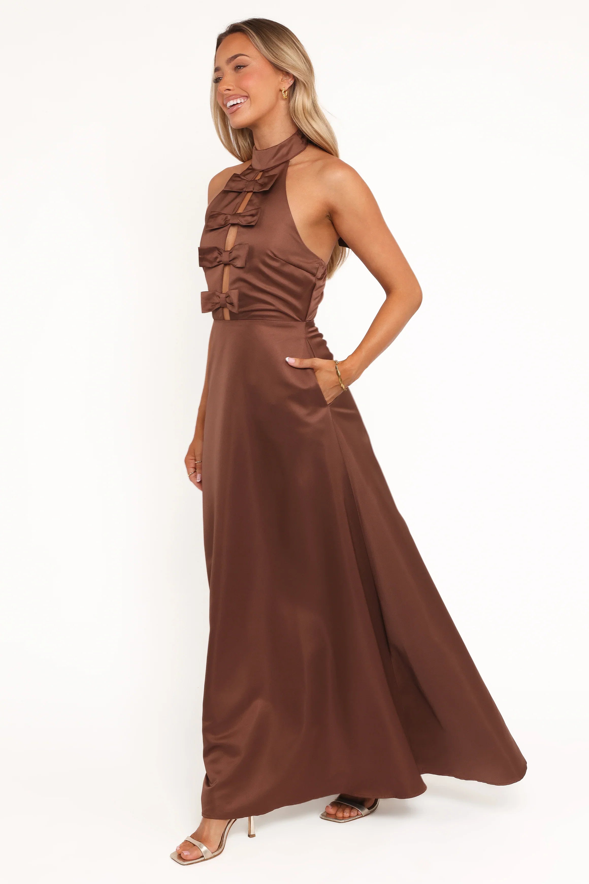 Norva Maxi Dress Brown