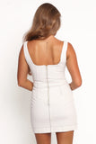 Isley Mini Dress White Denim