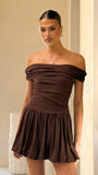Manalla Mini Dress Brown