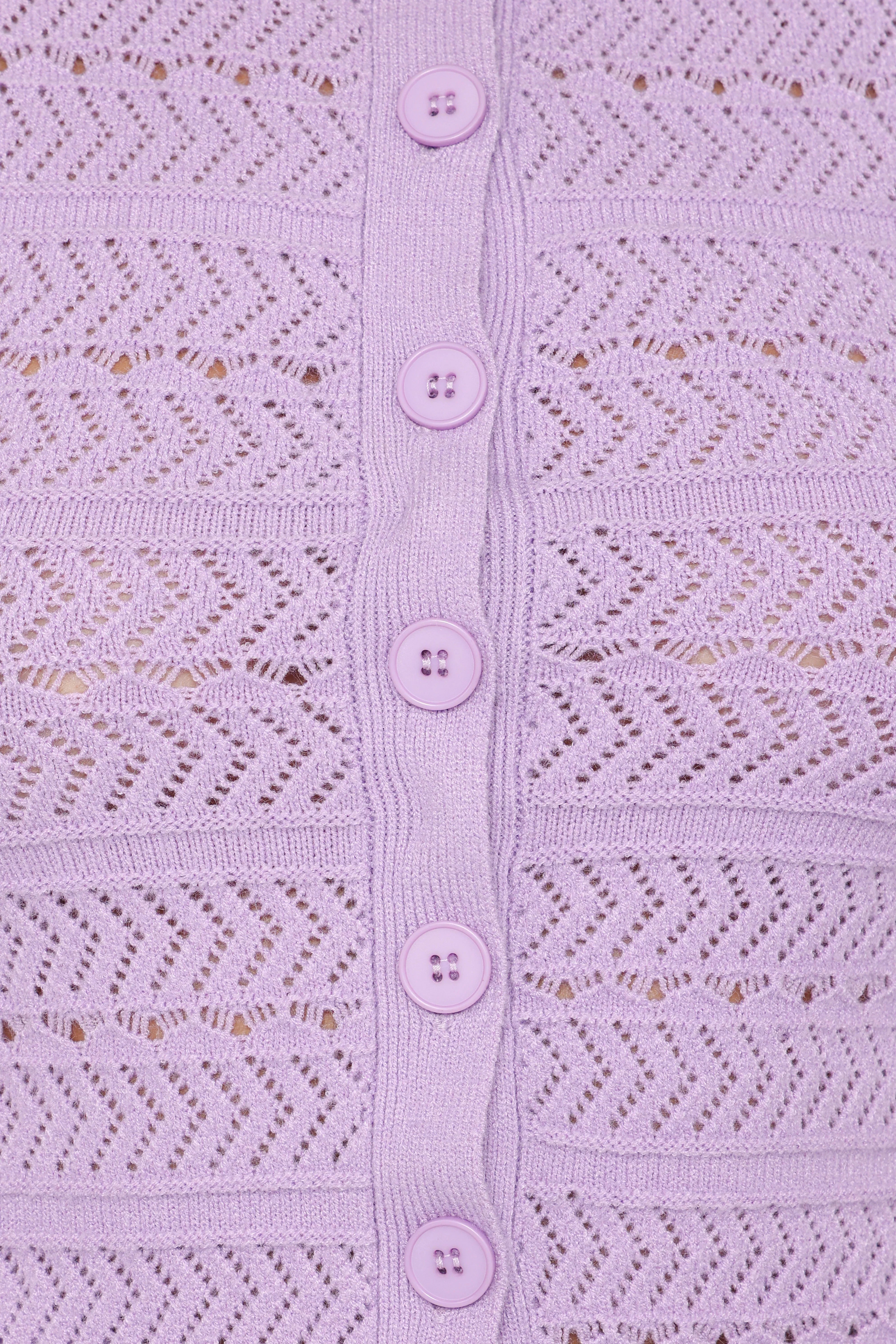 Paige Knit Skirt Set Lilac