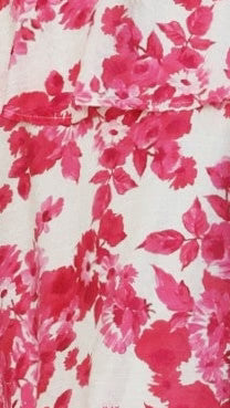 Odilia Maxi Dress Pink White Floral