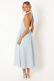 Taila Halterneck Midi Dress Blue Floral