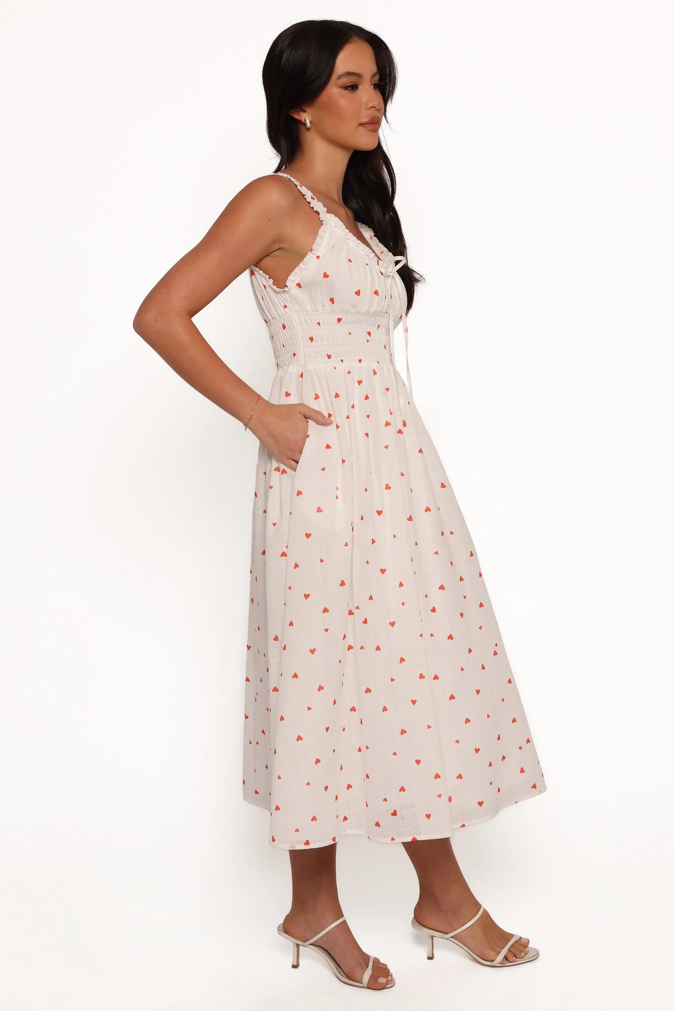 Auguste Midi Dress Ditsy Heart