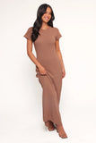 Lowell Knit Maxi Dress Mocha