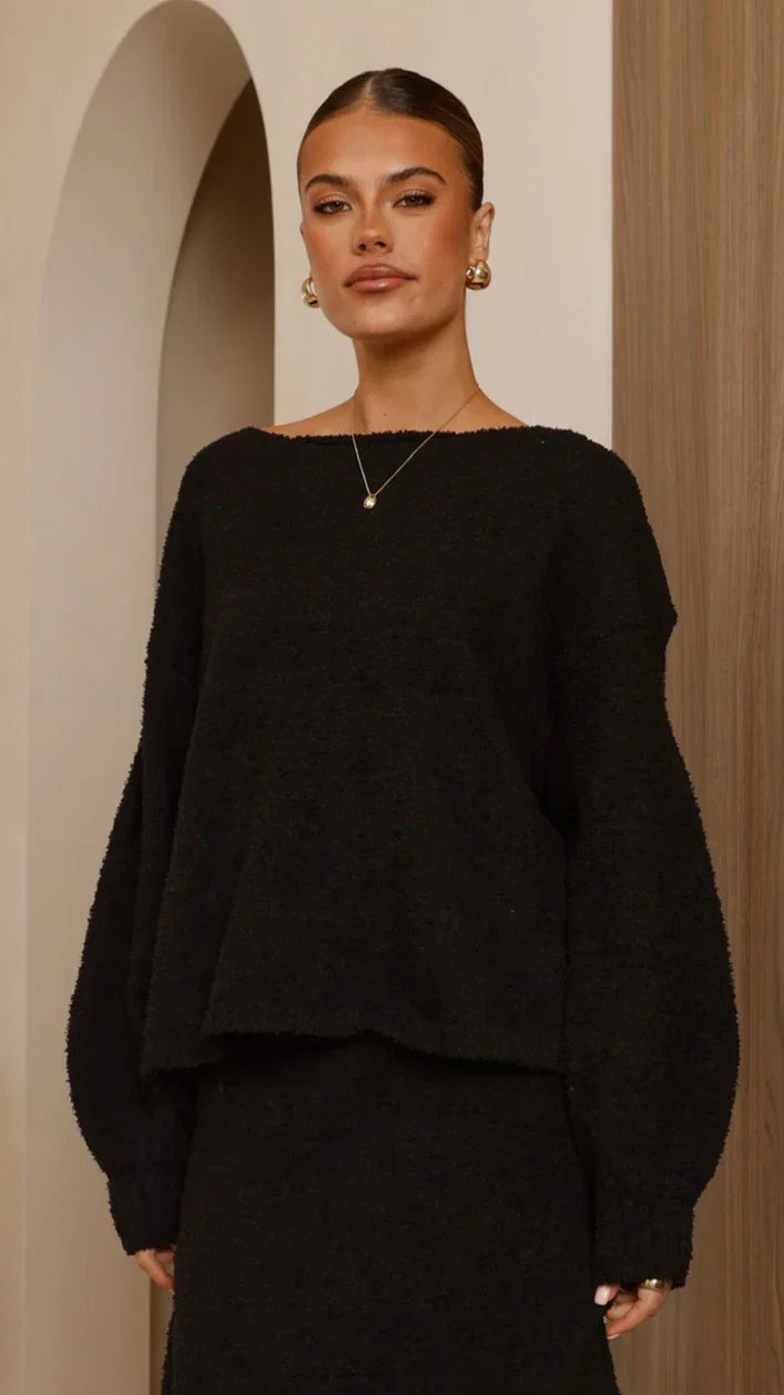 Cohen Knit Jumper Black