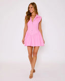 Cherline Fit and Flare Mini Shirt Dress
