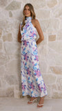 Marlie Maxi Dress Blue Floral