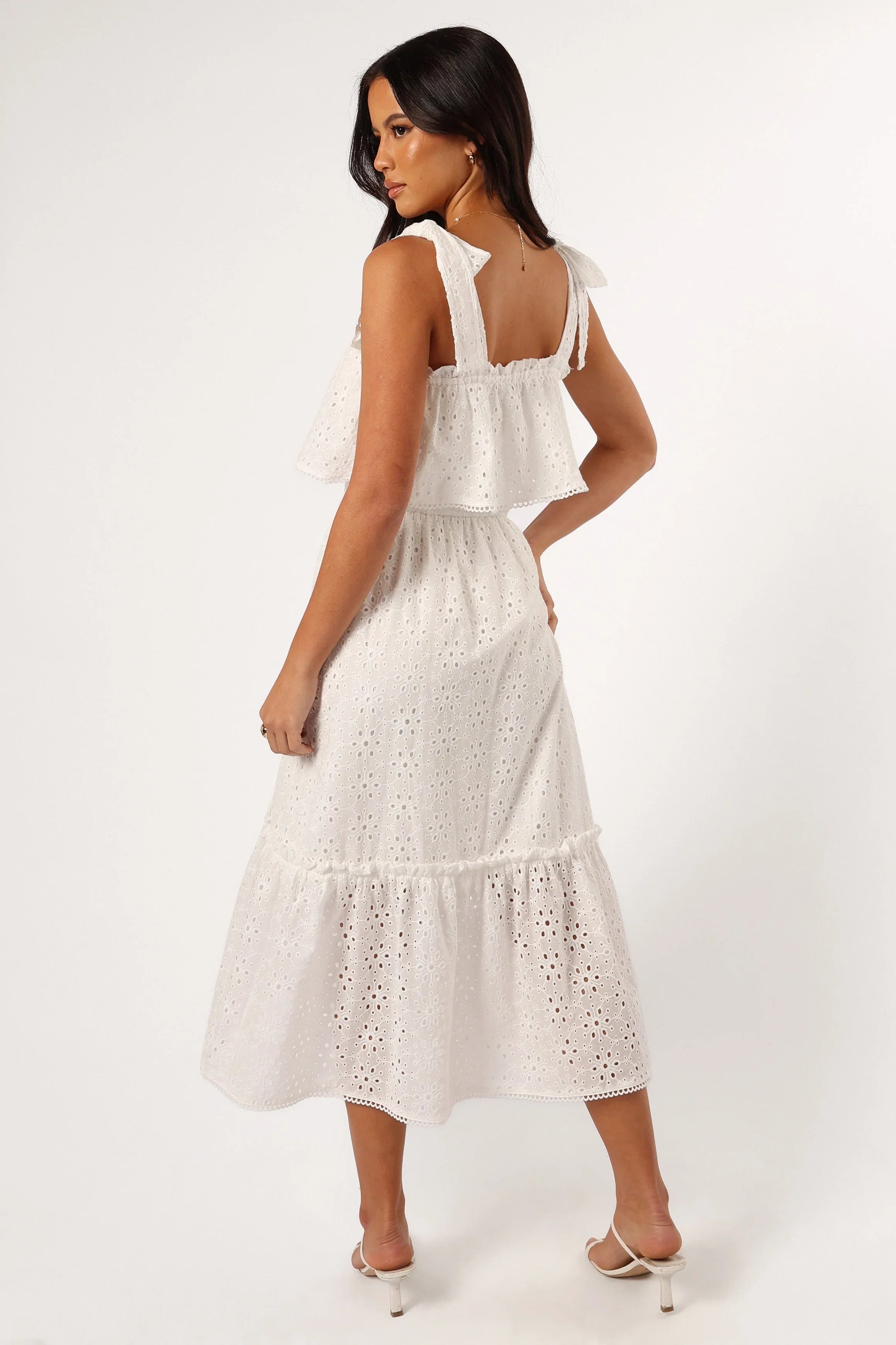 Esther Midi Dress White