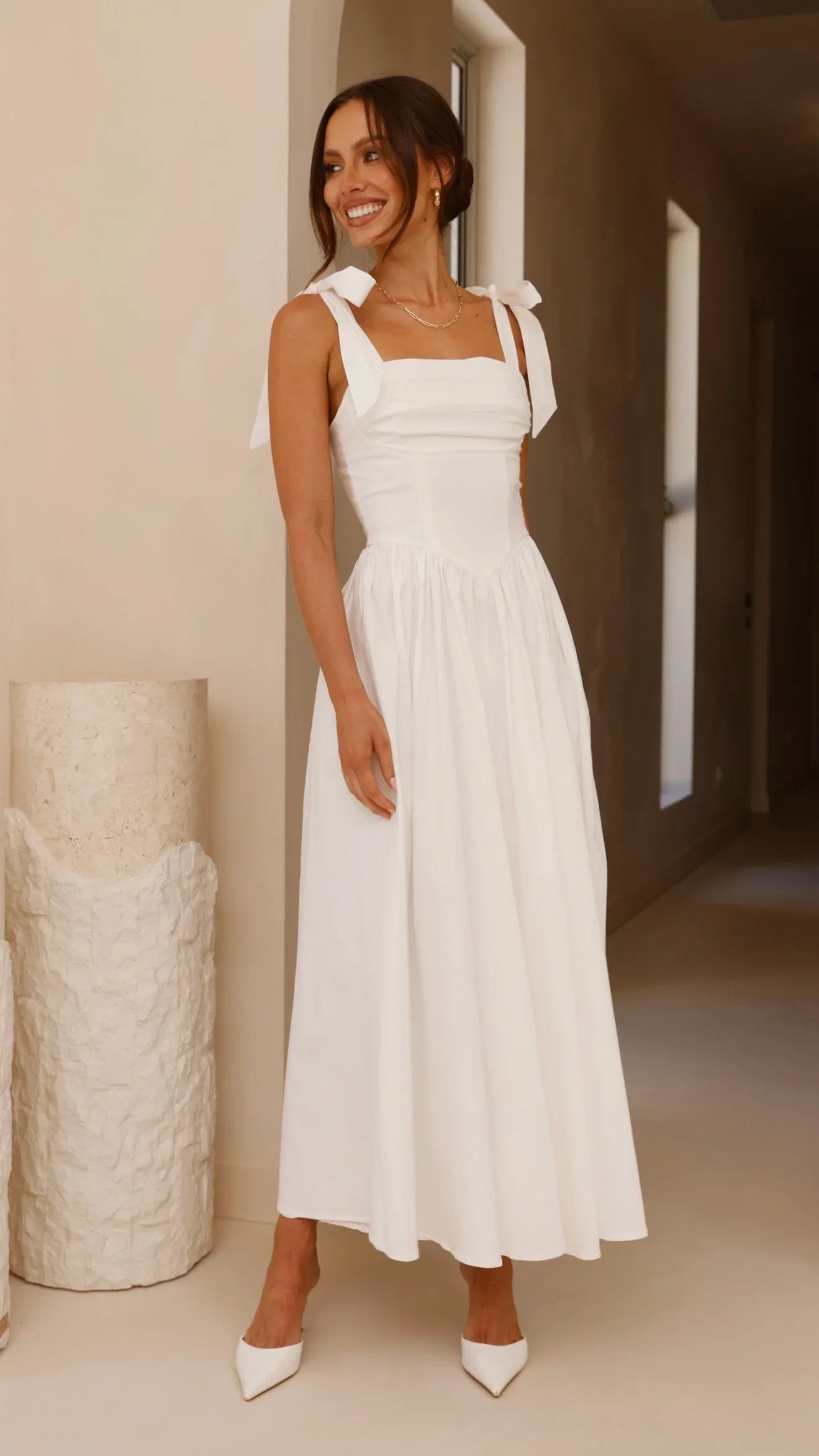 Haisley Maxi Dress White