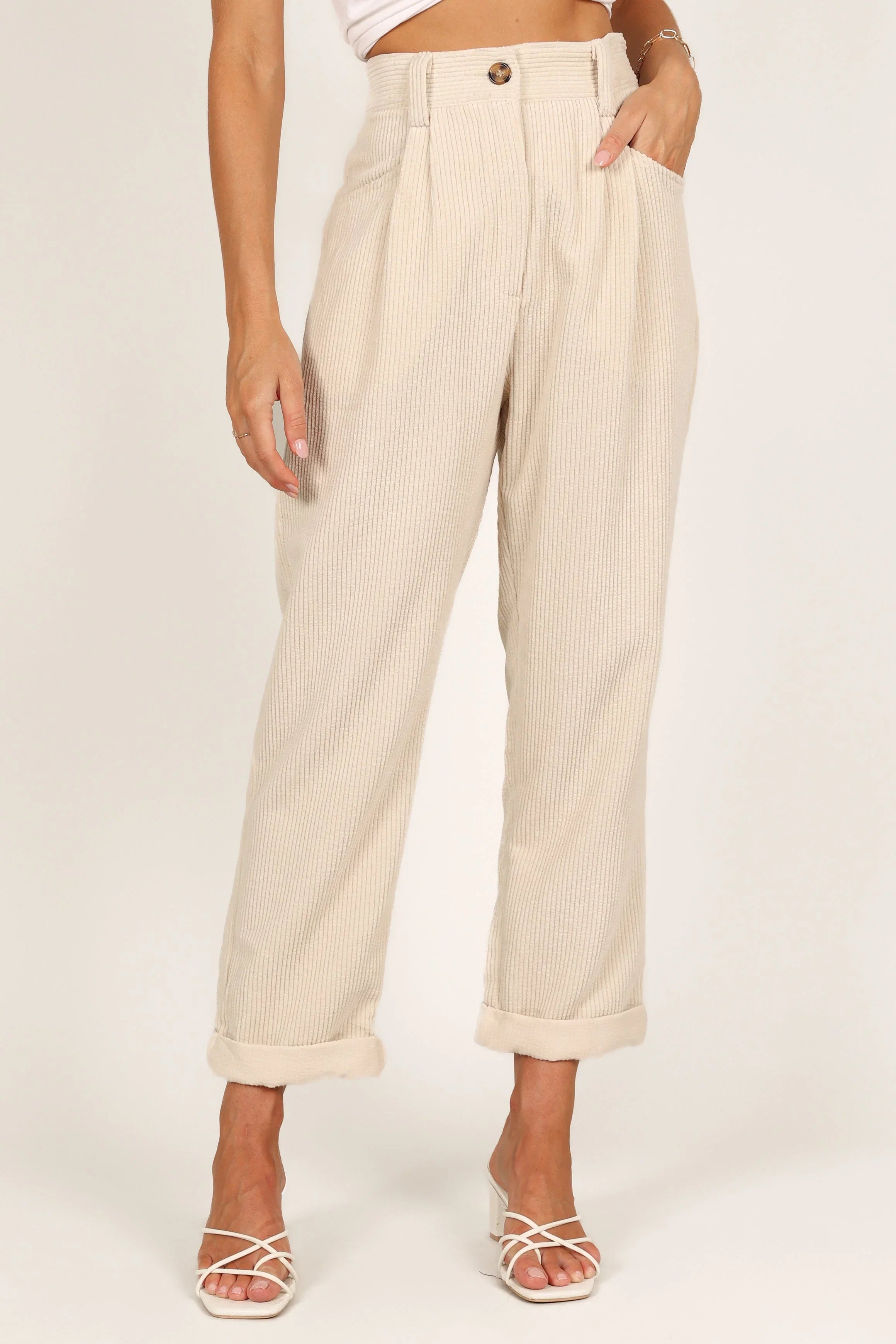 Talaren Cord Pant Cream