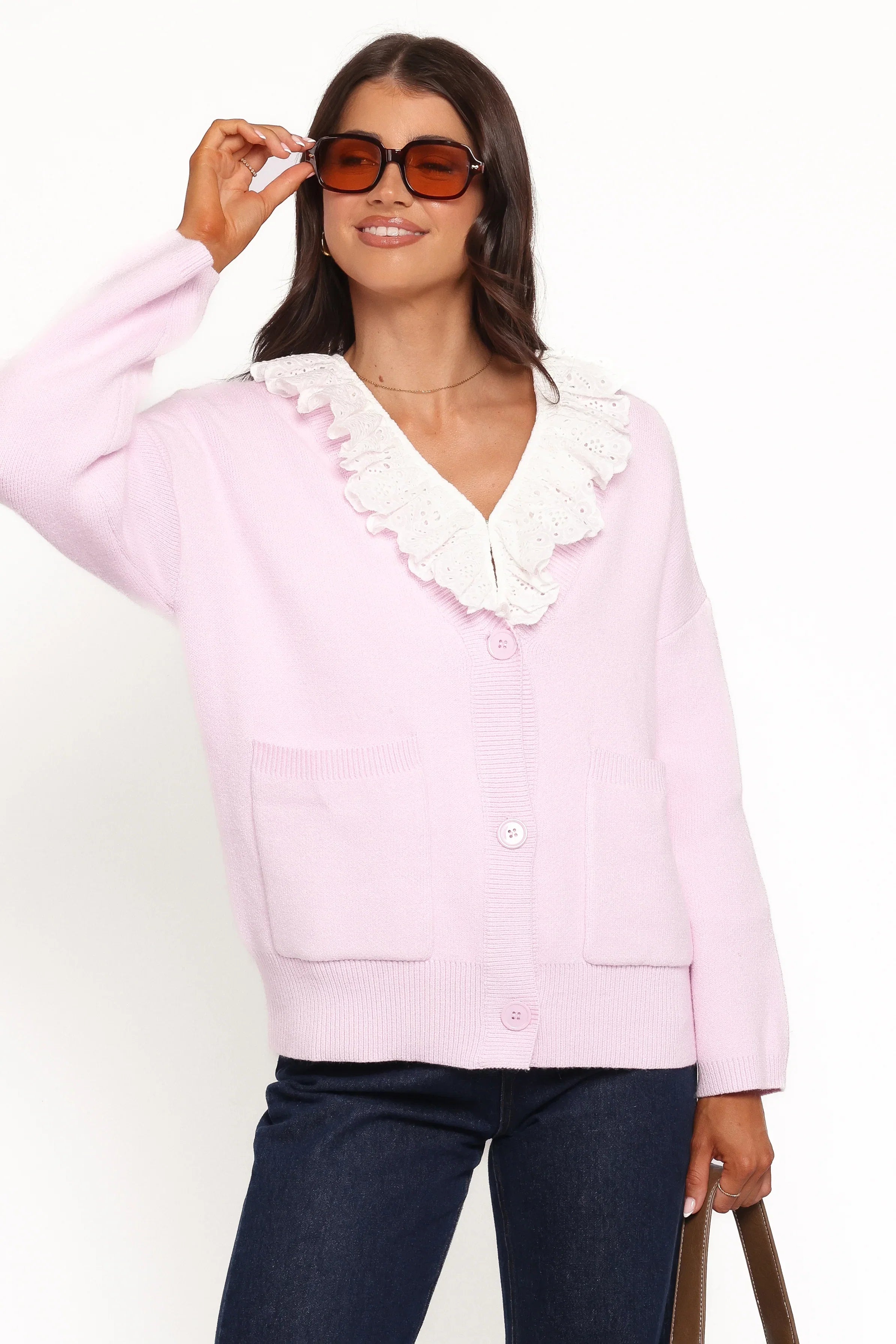 Jayden Cardigan Pale Pink