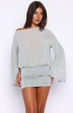 Music In My Veins Long Sleeve Mini Dress Mist