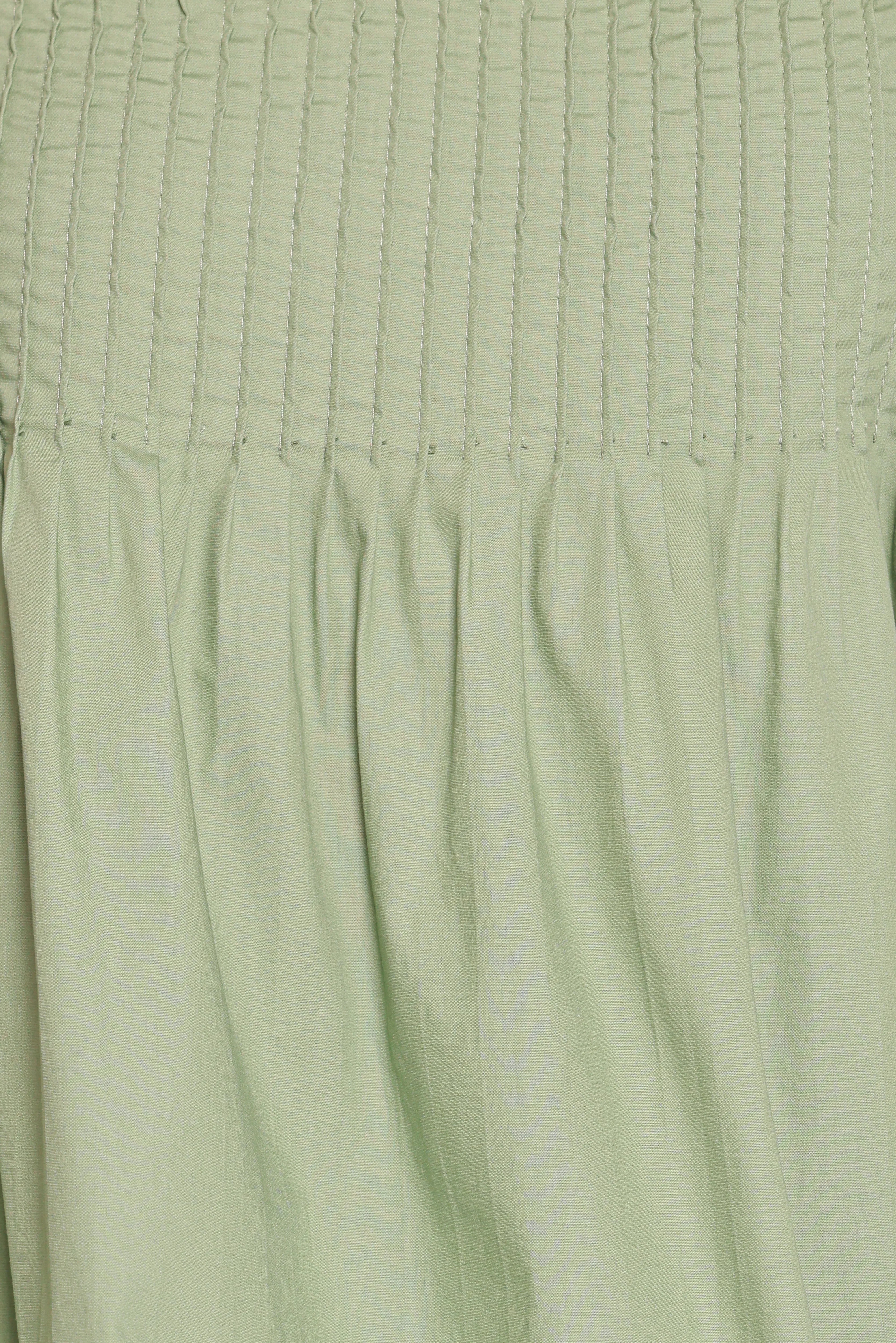Carson Pleated Top Sage Green