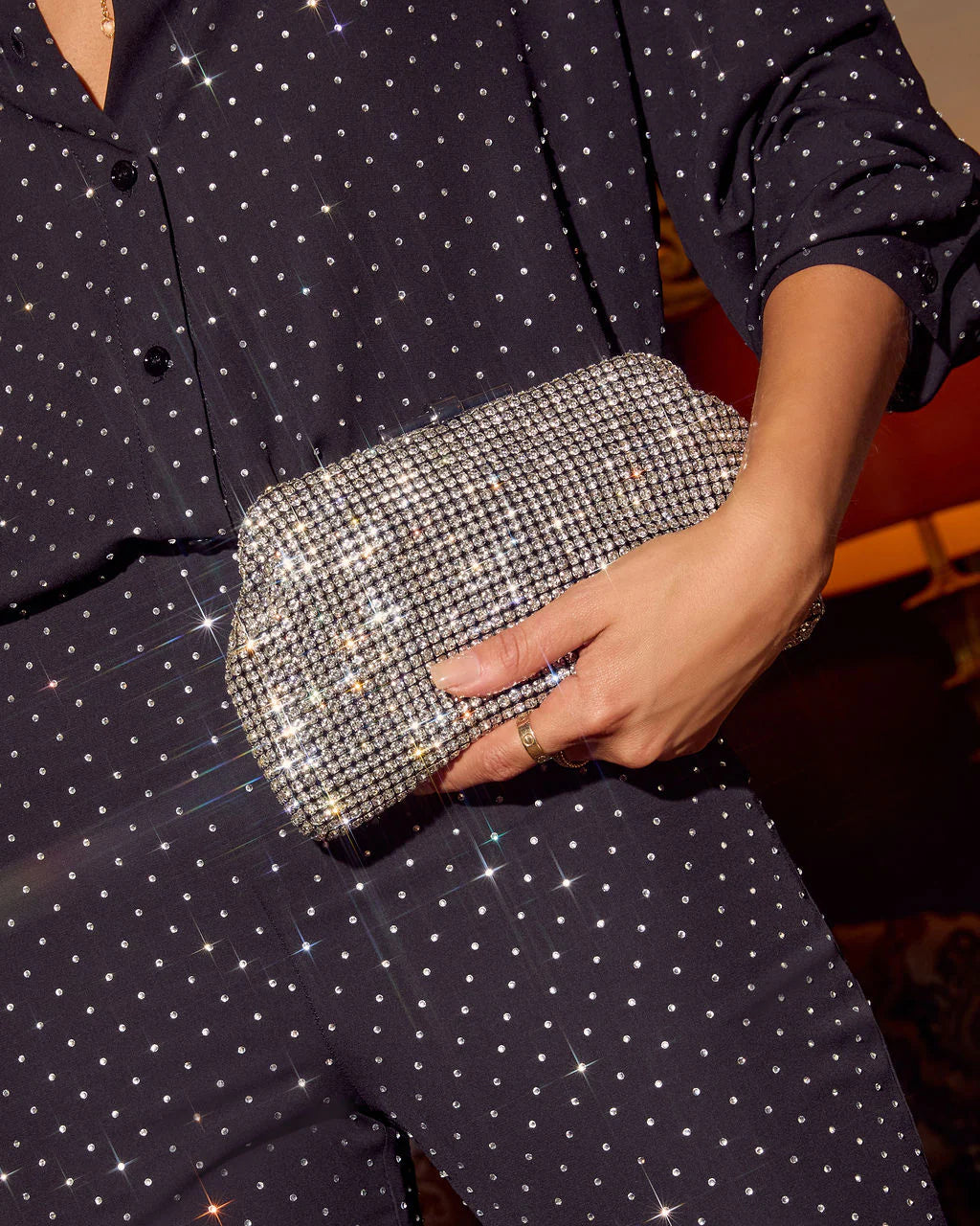 First Toast Embellished Clutch