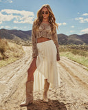 Harmonic High Low Maxi Skirt
