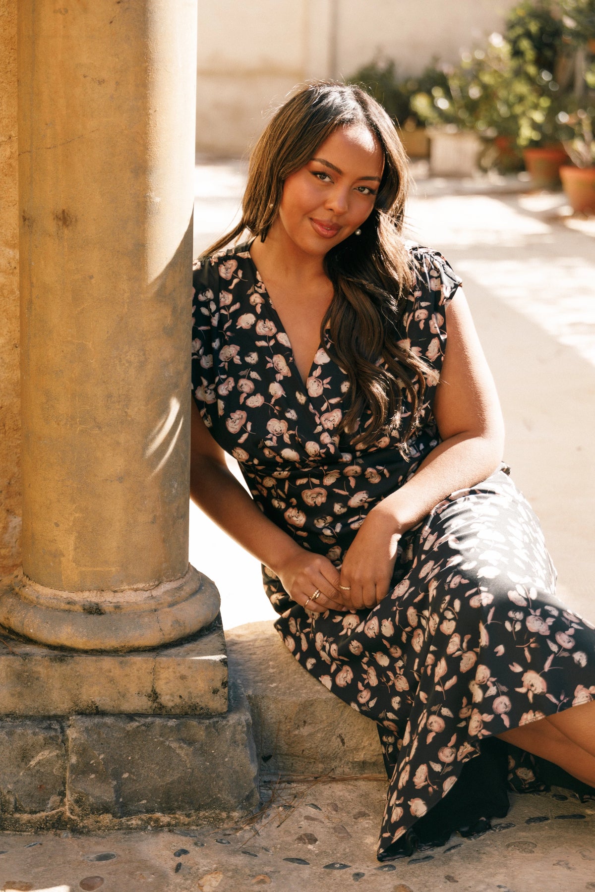 Amarlee Maxi Dress Black Floral