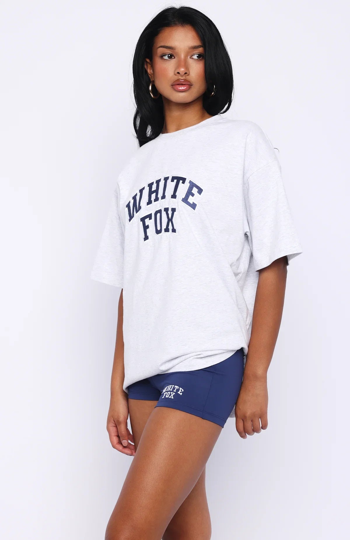 Starting Fresh Oversized Tee Grey Marle