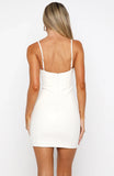 Hurt My Pride PU Mini Dress Cloud White